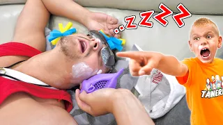 He Won't Wake Up! Prank LifeGuard While SleepWalking!