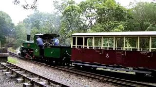 Linda barking out of Tan Y Bwlch on The Ffestiniog Railway.