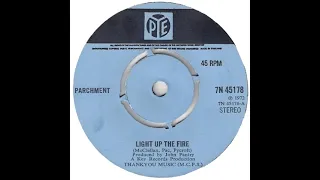 UK New Entry 1972 (179) Parchment - Light Up The Fire