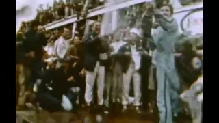 LeMans Victory in 1967 Dan Gurney Celebrates with Champagne