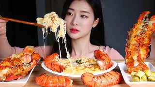 ASMR ULTIMATE CHEESY 💛 LOBSTER MAC AND CHEESE 🦞GRILLED LOBSTER TAILS MUKBANG EATING SHOW