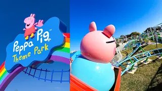 Every Ride at Peppa Pig Theme Park! Daddy Pig's Roller Coaster POV! Orlando Florida