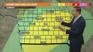 Iowa weather update: Several chances for showers and storms expected through the weekend
