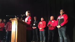 Kaetlyn Osmond speaks at Marystown meet and greet - April 14, 2018