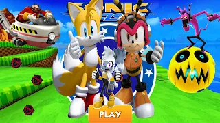 Sonic Dash - Tails & Charmy Bee & Tangle VS Boss Battle Eggman & Boss Zazzz Gameplay