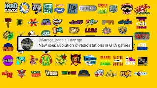 EVOLUTION OF RADIO STATIONS IN GTA GAMES