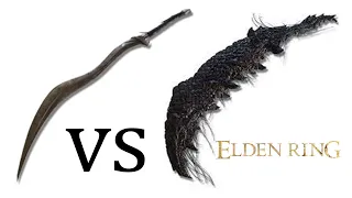 Magma Wyrm's Scalesword  VS Bloodhound's Fang - Elden Ring