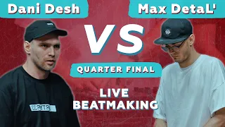 Dani Desh vs Max Detal' ,The saga continues.|Live Beatmaking (Fingerdrumming)| V1 Battle 21.01.2022