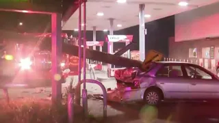 Fire truck crash caught on camera in Detroit