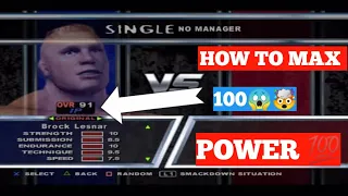 How to create superstar 100 power in smackdown pain ps2 2021