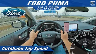 Ford Puma Hybrid 123 HP (2020) - Autobahn Top Speed Drive POV