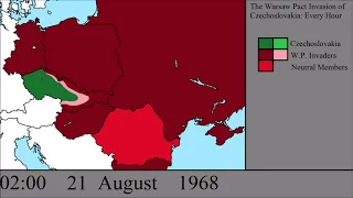 The Warsaw Pact Invasion of Czechoslovakia: Every Hour