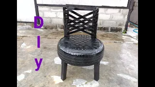 tutorial on making chairs from used car tires