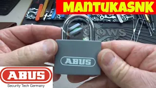 (655) Abus Padlock Picked and Machined Open