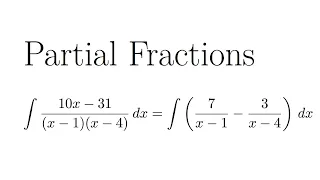 Integration of Rational Functions by Partial Fractions (Part 1 of 4)