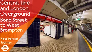 London Underground First Person Journey - Bond Street to West Brompton