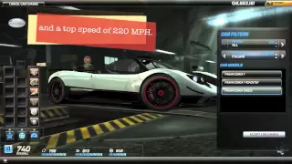 Need For Speed World: Pagani Zonda Cinque