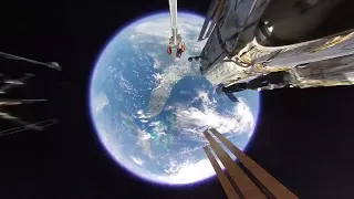 панорамное видео из ОТКРЫТОГО космоса проект Spacewalk 360