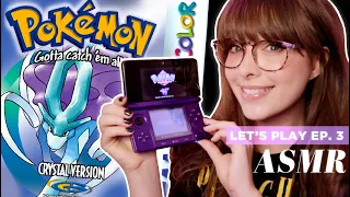 ASMR 💠 Pokemon Crystal 💠 Whispered RPG Adventure in Johto! ✧EP.3✧ Button Clicks & Tapping