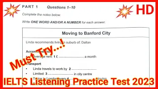 Moving to Banford City IELTS Listening | Moving to Banford City Listening IELTS| Banford City