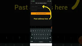 how to link oex wallet address to satoshi app #bitcoin #crypto #cryptocurrency #smartphone #binance