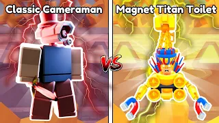 Classic Cameraman vs Magnet Titan Toilet! (Toilet Tower Defense)