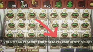 harvesting 12k coins/hour - Plants vs Zombies Zen Garden