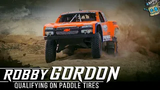 Robby Gordon Qualifying on Paddle Tires