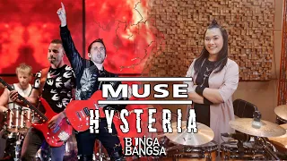 Muse - Hysteria Drum Cover by Bunga Bangsa