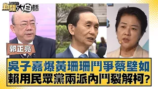 吳子嘉爆黃珊珊鬥爭蔡壁如 賴用民眾黨兩派內鬥裂解柯？ 新聞大白話@tvbstalk 20240126