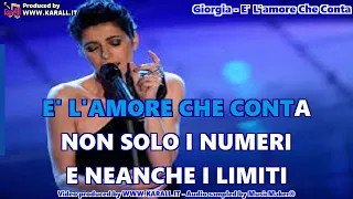 Giorgia - E' L'amore Che Conta (Karaoke Version)