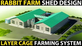 Rabbit Farm Shed Design | Rabbit farm Cage System | Layer Cage Rabbit Farming