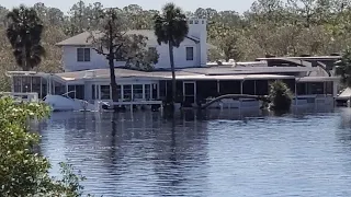 Homes Underwater / Helicopter Rescues! Myakka River Flooding in North Port Florida! Hurricane Ian!