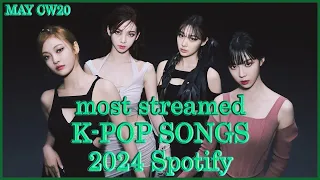 MOST STREAMED KPOP SONGS 2024 ON SPOTIFY ! (MAY | CW 20)