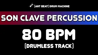 80 bpm Son Clave Percussion Drumless Track