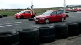 BMW 330d Sport Vs Corsa VXR at Crail - 20.3.11