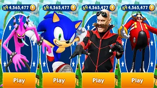 Sonic Dash - Original Sonic vs Dr.Robotnik All Characters Unlocked and Fully Upgraded - Run Gameplay