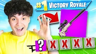 WINNING with FIRST WEAPON CHALLENGE in Fortnite (20 BOMB ONLY)