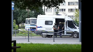 Armed man seizes bus with around 20 hostages in Ukraine