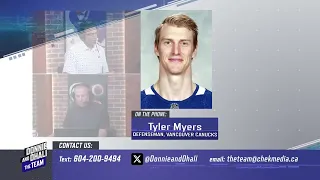 Tyler Myers on Rick Tocchet, the importance of this season and his future