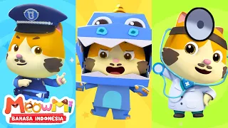 Apa Pekerjaan Ayah Kucing? | Kartun Anak Kucing Lucu | Animasi | MeowMi Family Show Bahasa Indonesia