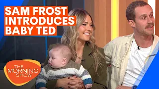 Sam Frost's new baby Ted makes first television appearance on The Morning Show