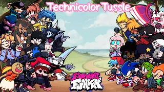 🎤🎶Technicolor Tussle But Every Turn a Different Character sings《FNF Technicolor Tussle》