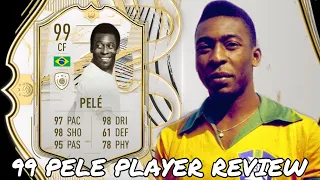 PRIME ICON MOMENTS PELE REVIEW! 99 PRIME ICON MOMENTS PELE PLAYER REVIEW 😱 - #FIFA21 ULTIMATE TEAM