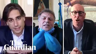'Stay at home!': Italian mayors send emotional plea to residents — video