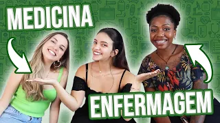 🩺👩🏻‍⚕️TUDO SOBRE OS CURSOS DE MEDICINA E ENFERMAGEM! 🧬 Com Rafaela e Vanessa (Débora Aladim)