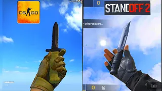 CSGO vs Standoff 2 || knife animation comparison || 2021 edition ||