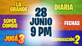 Sorteo 9 PM Loto Diaria, Fechas, Jugá 3 y Súper Combo Lunes 28 de Junio de 2021 | Nicaragua