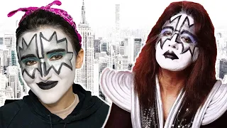 Transforming into Ace Frehley from Kiss