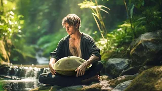 Delicate therapeutic health music and to calm the nervous system, deep relaxation (Handpan 444Hz)